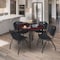 Regency Kahlo Round Table & Chair Sets, 42 W, 42 L, 29 H, Wood, Metal, Plastic Top, Mahogany TPL42RNDMHBK47BK - alternate 7